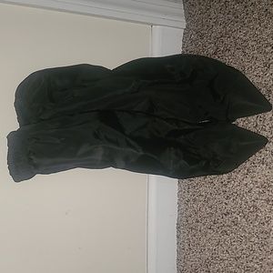 Nylon Pointed Clipped Wedge Boots - Black